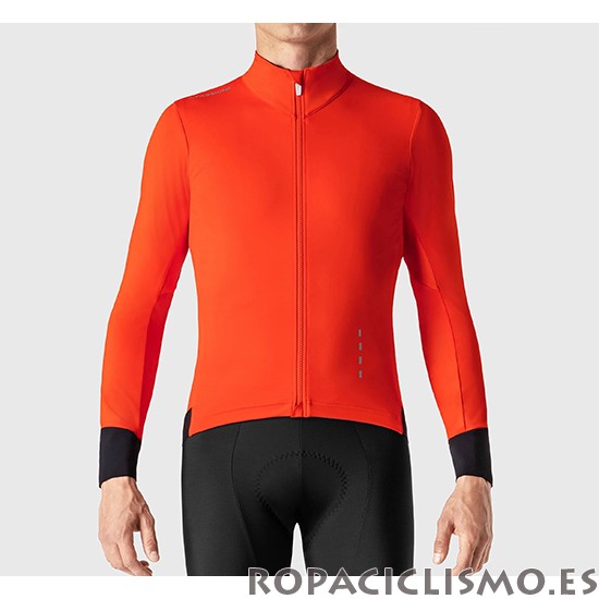 2019 Maillot La Passione Tirantes Mangas Largas Rojo Negro